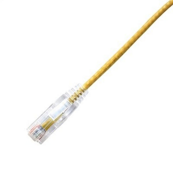 LYNN CPCS-AYE-025F CHOICE Slim 28AWG CAT6A Ethernet Patch Cable 25-Foot Yellow