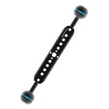 Kondor Blue Cine Magic Arm 8 Inch Extension Bar Double Ball Head Raven Black