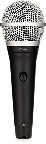 Shure PGA48-QTR Cardioid Dynamic Vocal Microphone XLR-QTR Cable