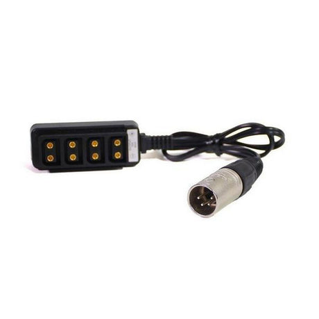 IndiPRO 4PNX4W 4-Pin Male XLR to 4 way D-Tap Splitter 22-Inch