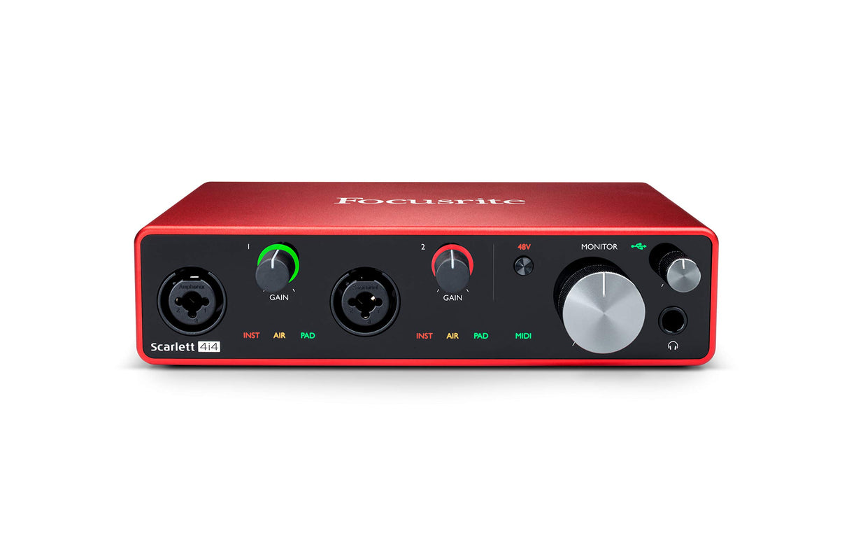 Focusrite Scarlett 4i4 4 x 4 USB Audio Interface, 3rd Generation