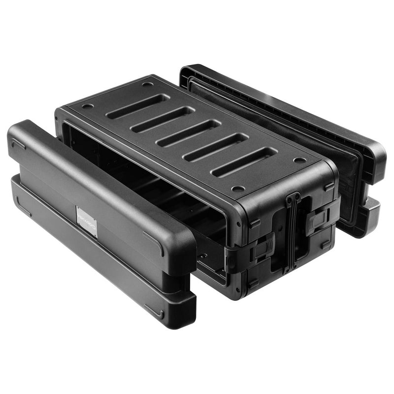 Odyssey Watertight Dust-Proof 3U Rack Case, 10.5-Inch Front Rail to Rear Lid