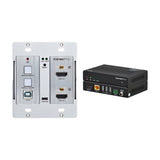 KanexPro WP-HDBTKVM3 Double Gang 4K HDMI and USB 2.0 Wall Plate Switcher Over HDBaseT