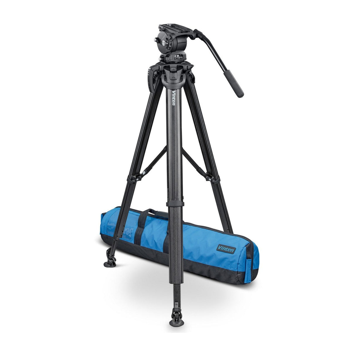 Vinten V8AS-FTMS Flowtech 100 Carbon Fiber Tripod with Mid Level Spreader