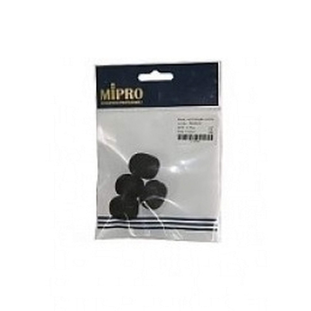 MIPRO 4CP0002 Foam Windscreens for MU-53LX/MU-53HNX, Black, 4-Pack