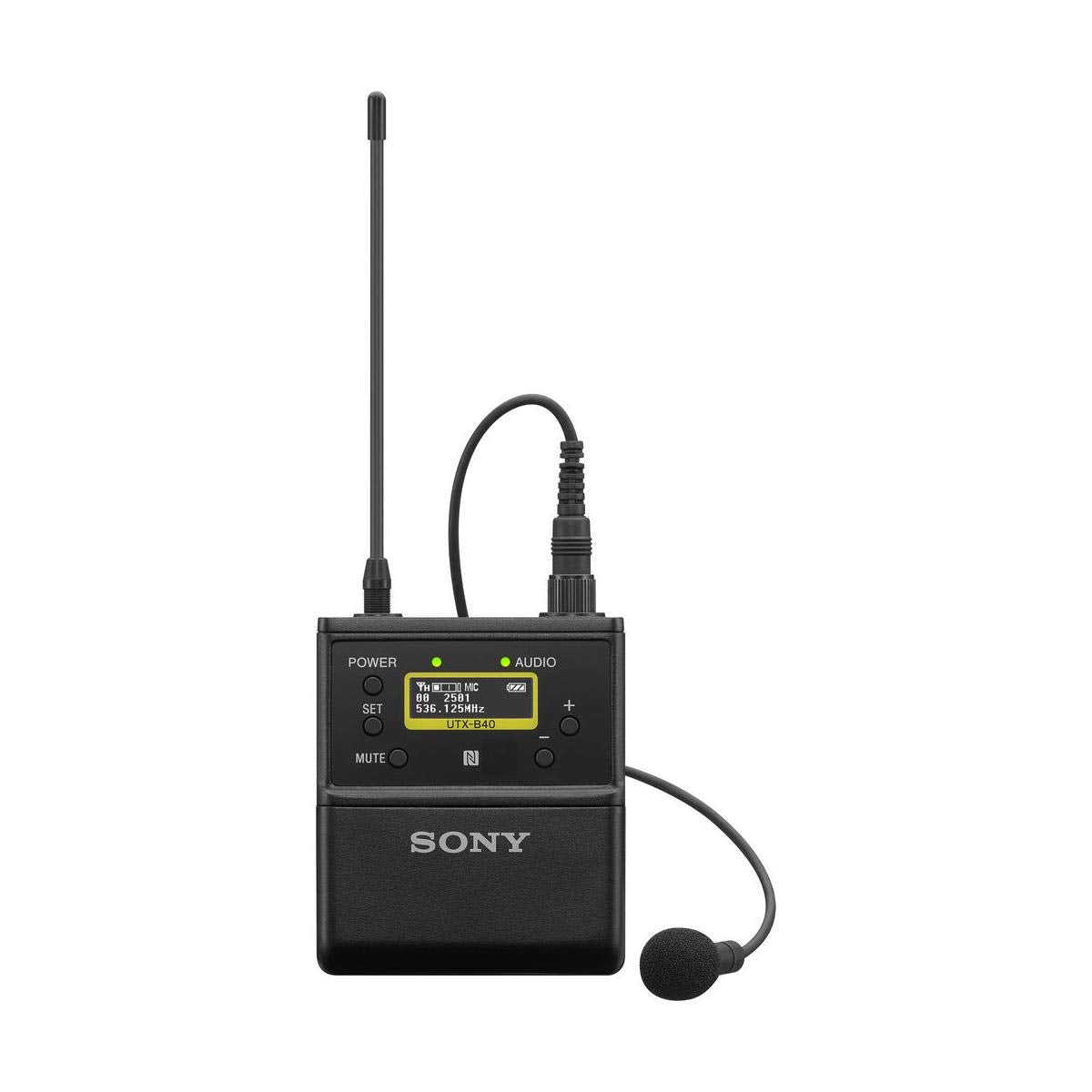 Sony UTX-B40/14 UWP-D Wireless Bodypack Transmitter with Lavalier, UC14, 470 to 542 MHz