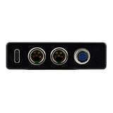 Lectrosonics DSR4EXTUSB Output and Power Panel for 2 TA5 Male Balanced Output Pairs and Locking Hirose-4 DC Power Jack