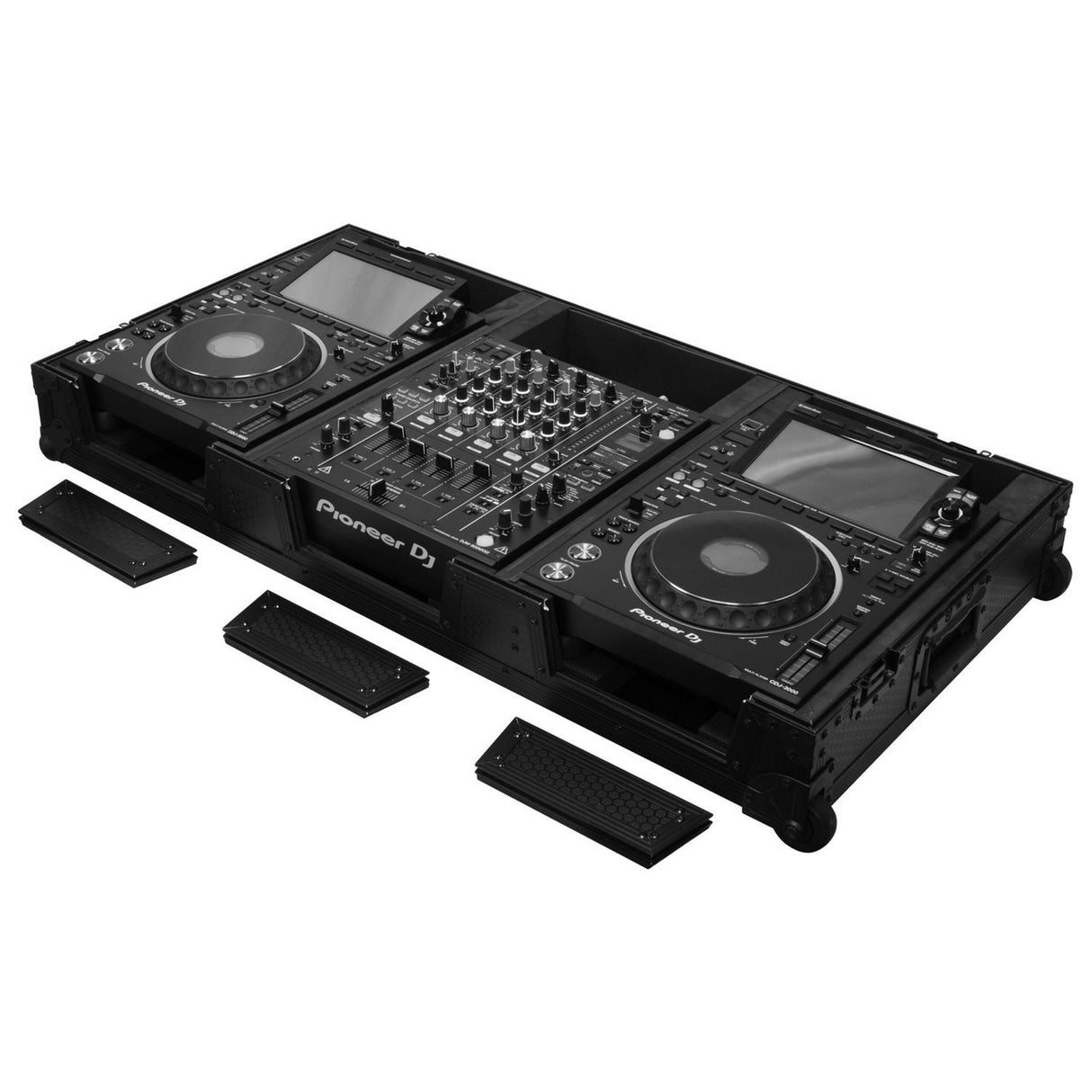 Odyssey Industrial Board Case for 12-Inch DJ Mixers/Two Pioneer CDJ-3000