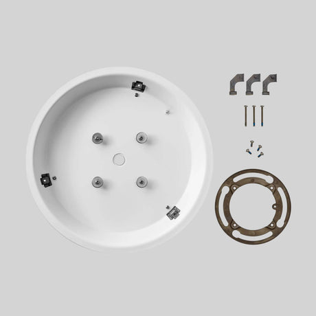Shure MXA901W-R-HCM-V White Ceiling Array Mic Drywall Flush Mount Kit