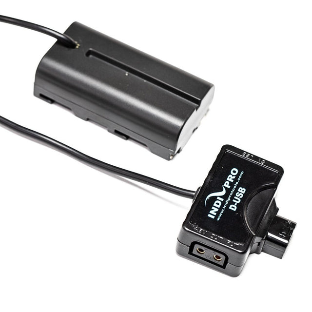IndiPRO MINISNL Tri-Tap to Sony L-Series NP-F Type Dummy Battery 30-Inch Regulated