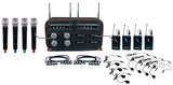 VocoPro MIB-QUAD-8C 8-Channel Wireless Handheld/Headset/Lapel Microphone System