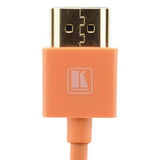 Kramer C-HM/HM/PICO/OR-10 10 Foot Ultra Slim High Speed HDMI Cable Orange