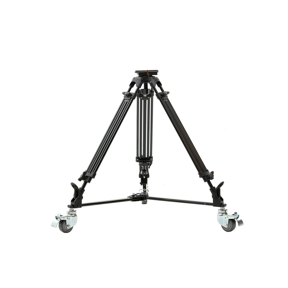 E-Image GA752SD-PTZ Aluminum Tripod with Dolly/75mm Flat Base and Quick Release for PTZ Cameras