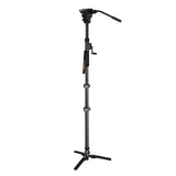 E-Image ML-900C + GH03F Carbon Fiber Monopod with Fluid Head and Hand Crank