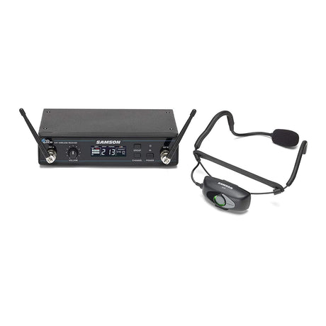 Samson AirLine 99 Wireless Fitness Headset System with Qe Fitness Microphone D Band