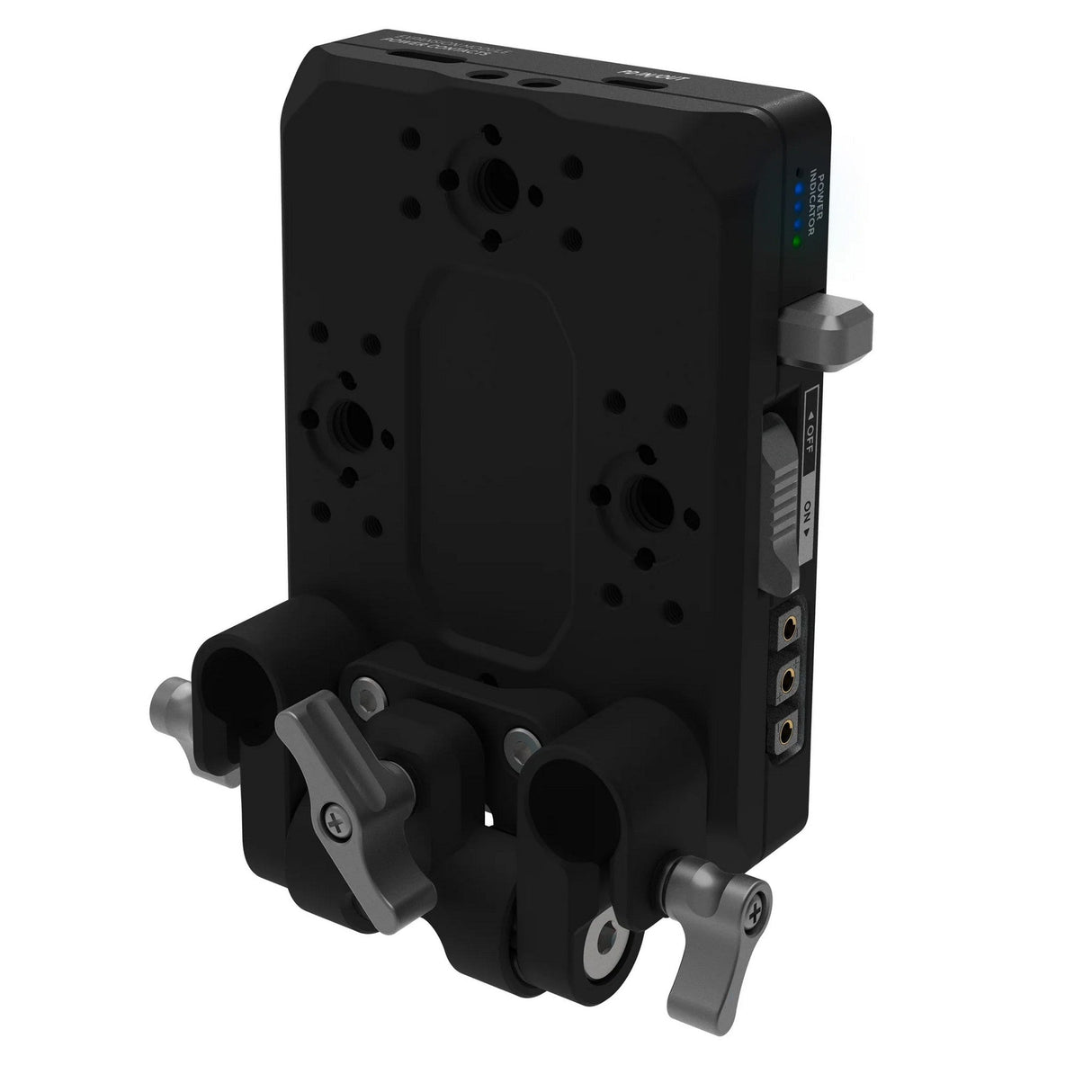 Kondor Blue V-Mount Pro Battery Plate with Swiveling Rod Block