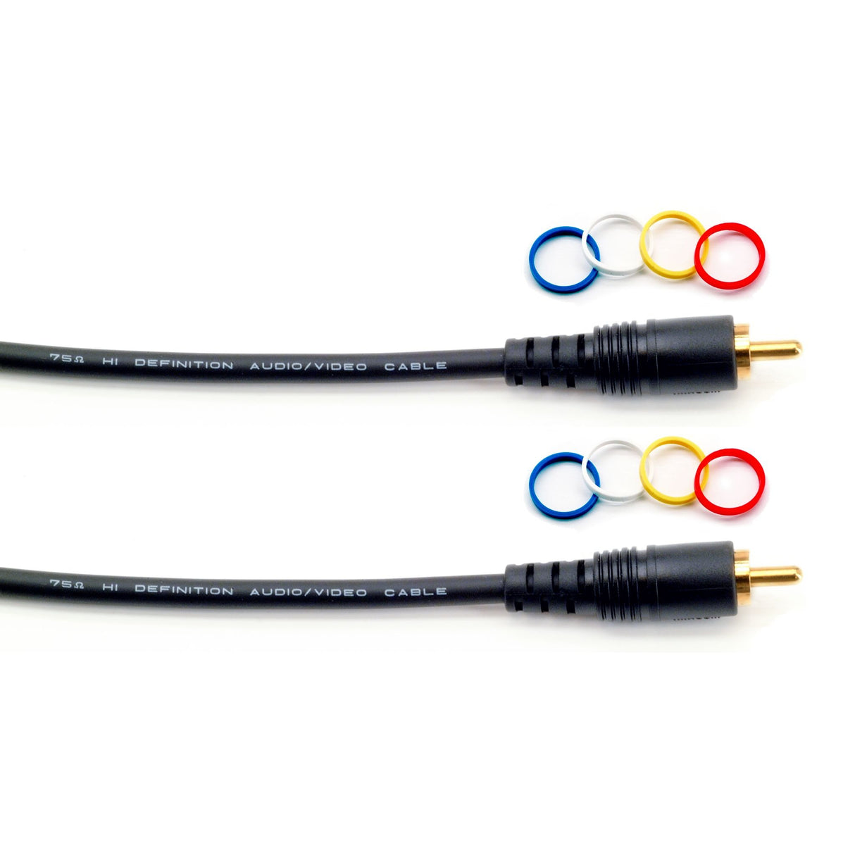 Mogami PURE PATCH RR-01 Molded Assembly GOLD RCA Plug Cable 1 ft