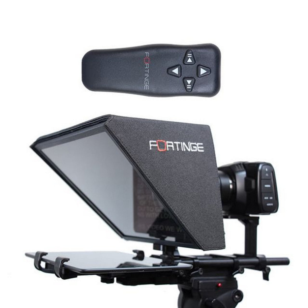 Fortinge NOA Tablet Prompter for DSLR to Mini ENG Cameras with Bluetooth Hand Controller