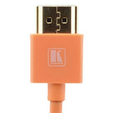 Kramer C-HM/HM/PICO/OR-6 6 Foot Ultra Slim High Speed HDMI Cable Orange