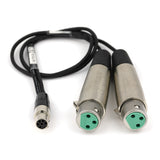Lectrosonics MCTA6XLRF2 Audio TA6F to Dual XLRF Cable 18-Inch