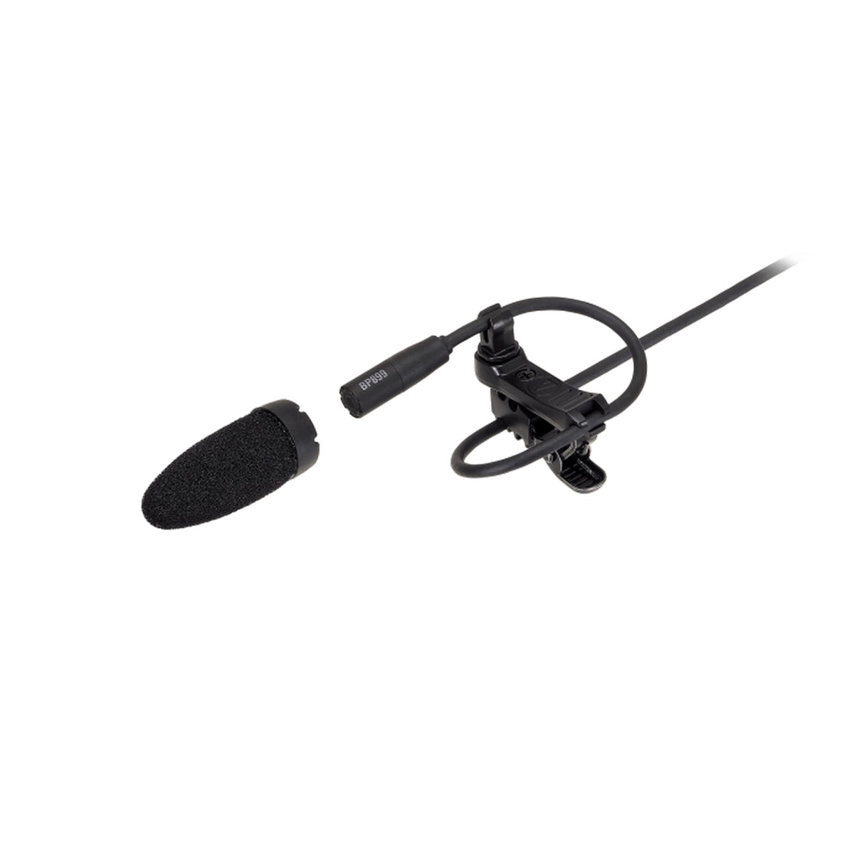 Audio-Technica BP899LcT4 Omnidirectional Condenser Lavalier Microphone, Low Sensitivity, TA4F Connector