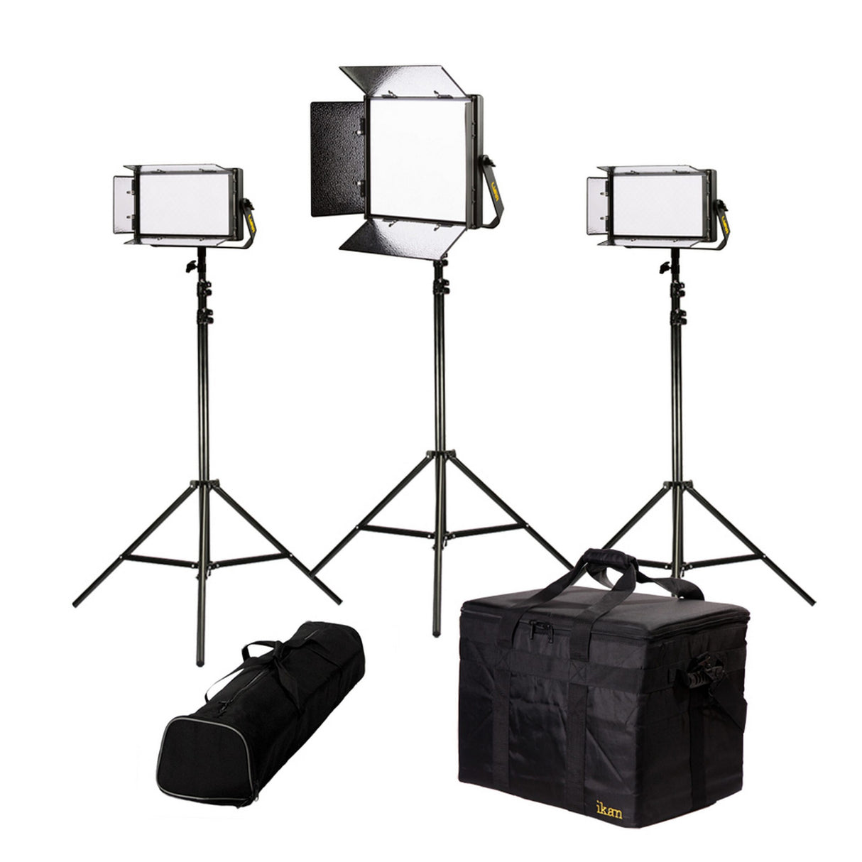 Ikan LW-1F2H Lyra Daylight 3-Point LED Soft Panel Light Kit