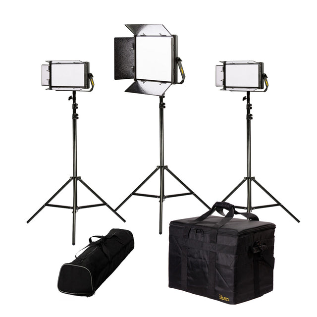 Ikan LW-1F2H Lyra Daylight 3-Point LED Soft Panel Light Kit