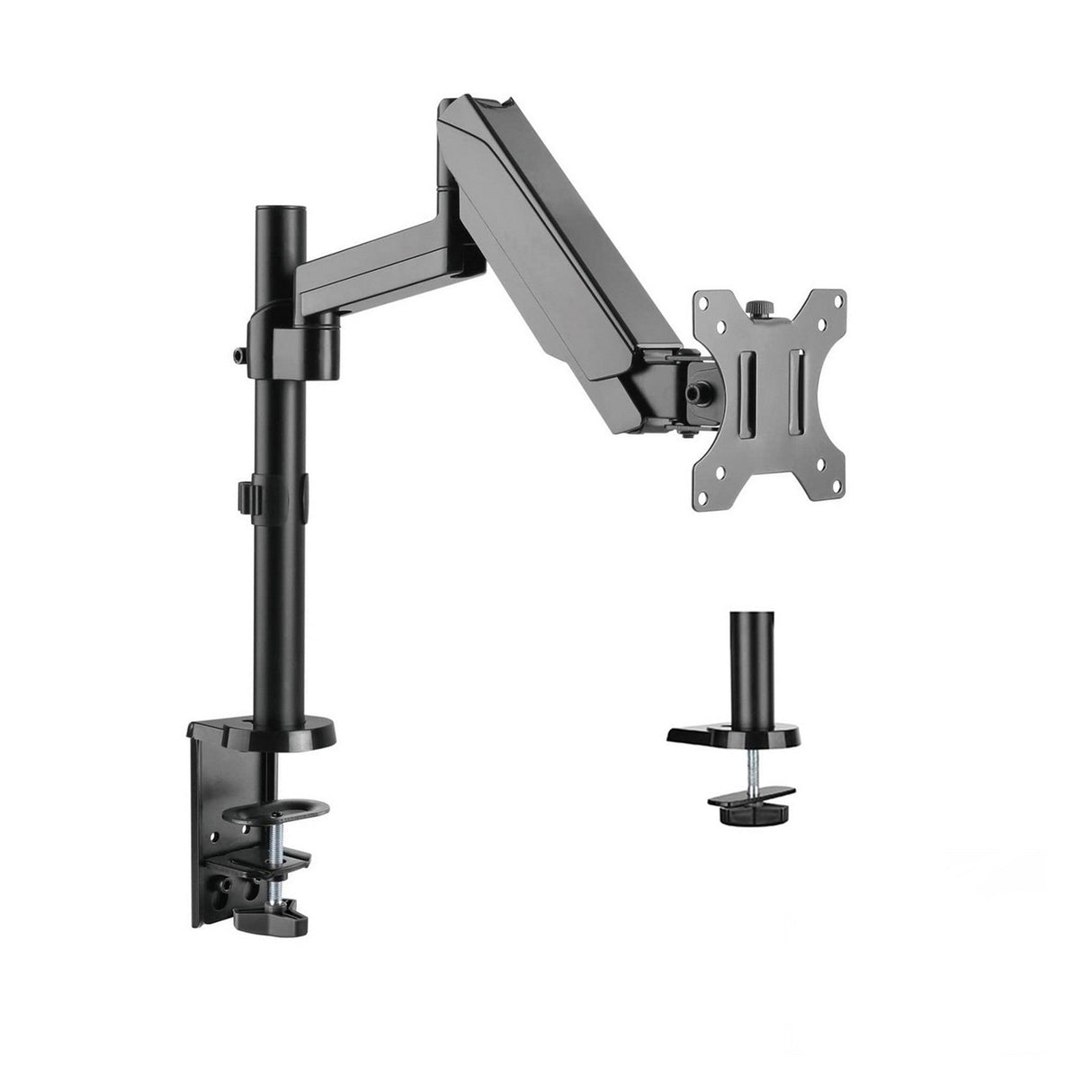 ProX XZF-LTARM PKG BLK Laptop Tray and Bracket with Gas Spring Double Arm for 17-inch and 32-inch Monitors