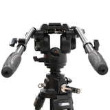 E-Image EI-GA780-KIT Geared Aluminum Pedestal Tripod with Fluid Head