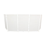 ProX XF-5X3048W 5 Panel DJ Facade W-Stainless Quick Release 180 Deg. Hinges White