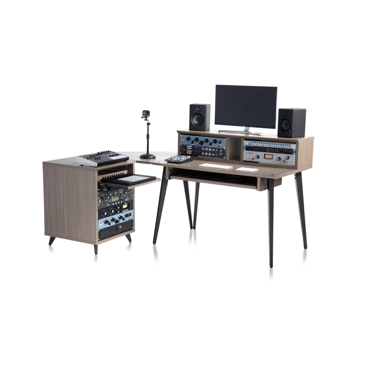 Gator GFW-ELITEDESK-GRY Elite Series Furniture Desk, Driftwood Grey Finish