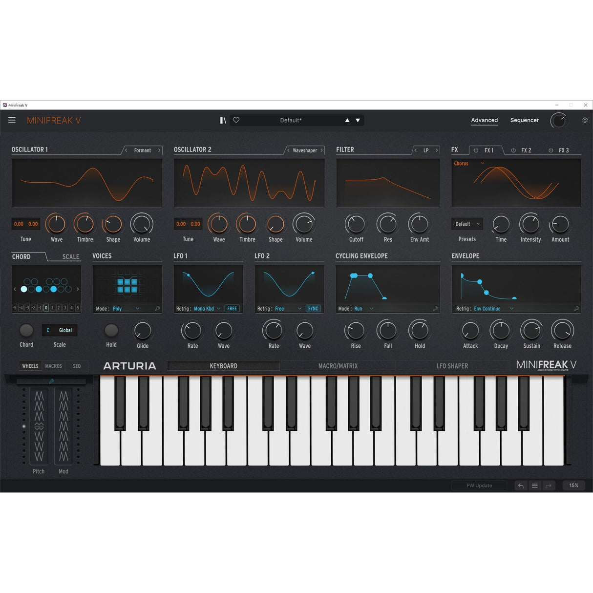 Arturia MiniFreak 37-Note 6-Voice Polyphonic Hybrid Keyboard