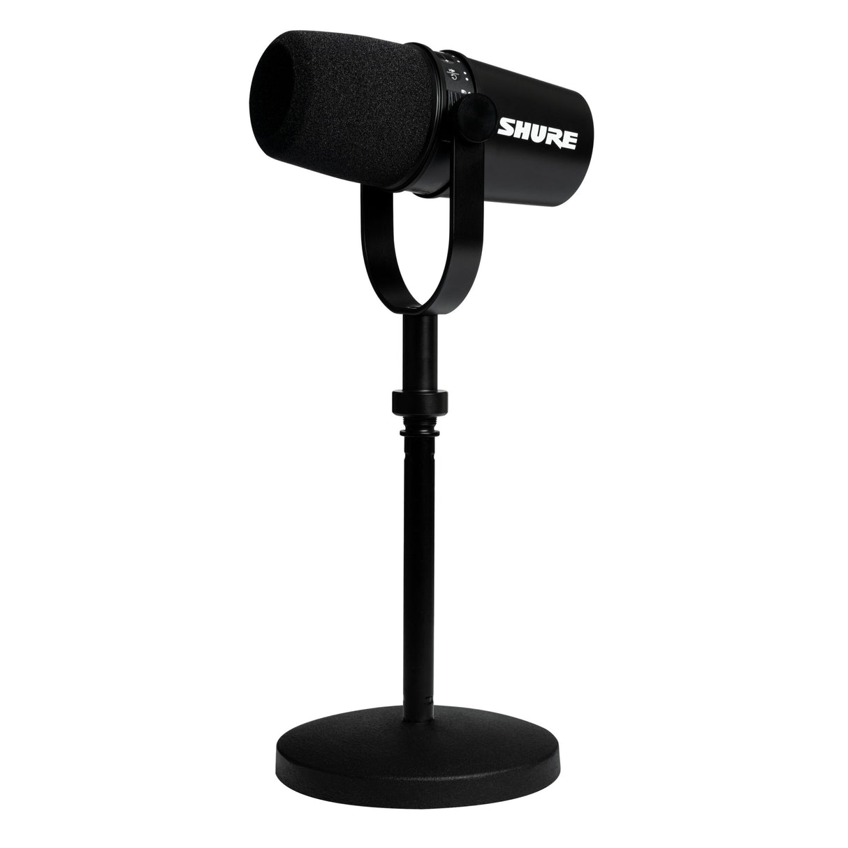 Shure MV7-K XLR/USB Dynamic Podcasting Microphone, Black