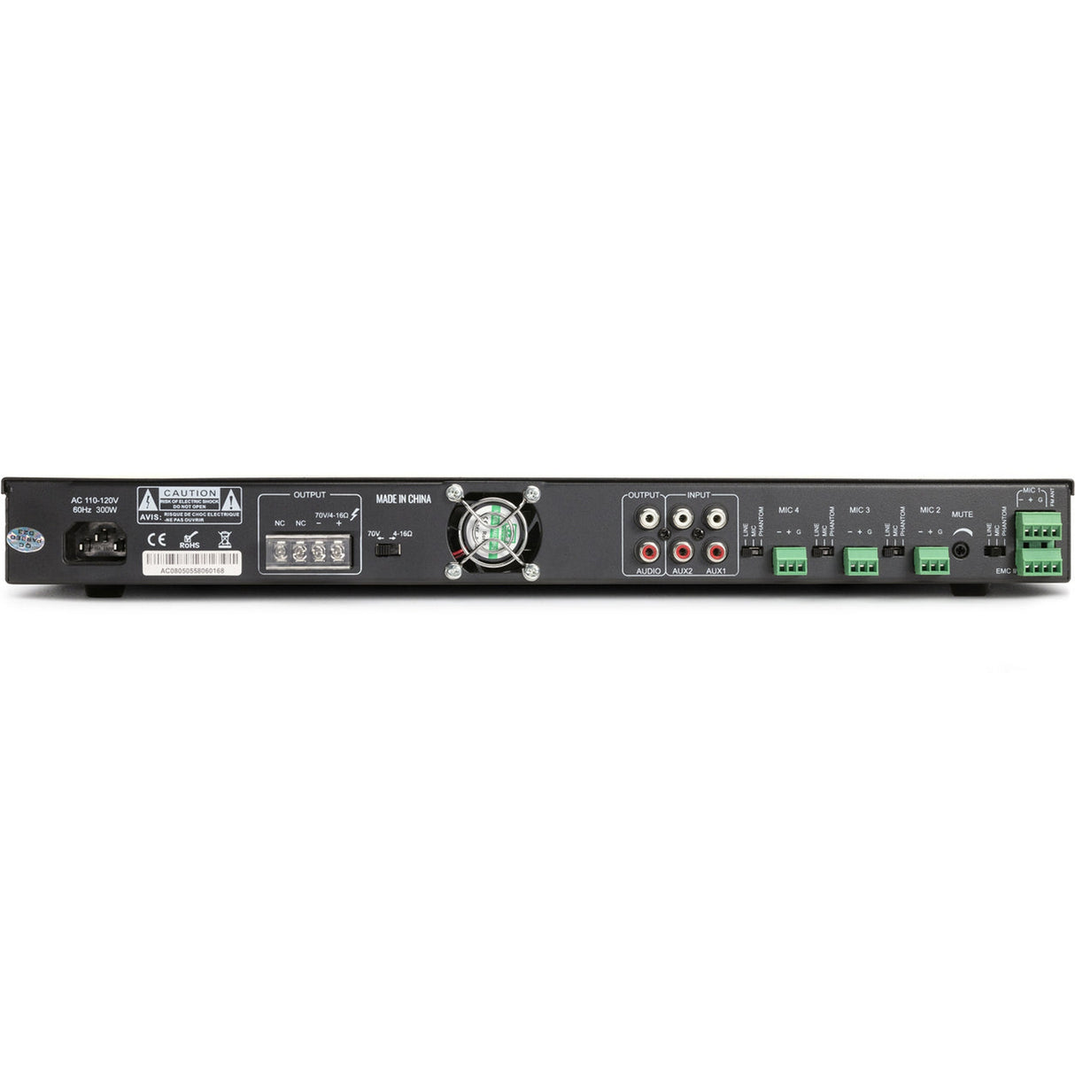 Pure Resonance Audio Business Music System with (10)C3 Pendant Speakers and RMA120BT Rack Mount Bluetooth Mixer Amplifier
