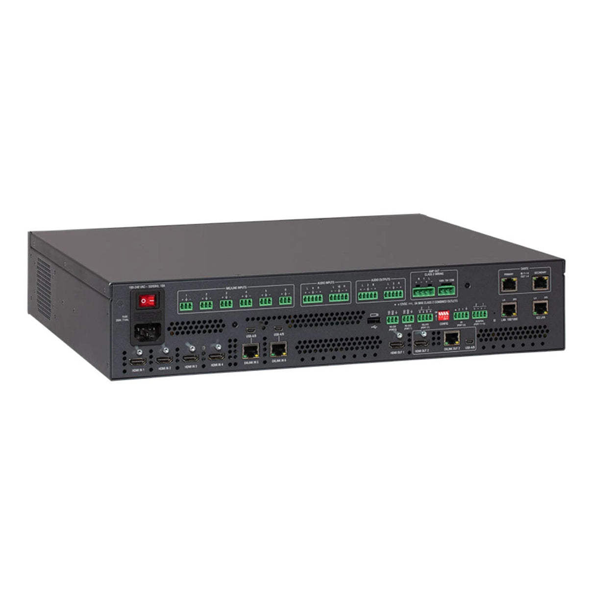 AMX DVX-2265-4K-TAA 6 x 2+1 4K60 4:4:4 All-In-One Presentation Switcher