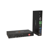 BZBGEAR 4K 2x1 18G 60Hz 4:4:4 Presentation 2-Port KVM Switcher with HDMI and USB-C Inputs