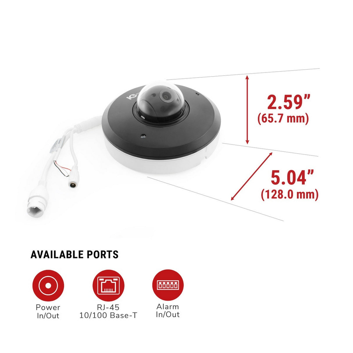 IC Realtime IPFX-P4004-IRW1 4MP Compact Starlight IR Mini-PTZ Network Camera with 4x Optical Zoom