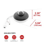 IC Realtime IPFX-P4004-IRW1 4MP Compact Starlight IR Mini-PTZ Network Camera with 4x Optical Zoom