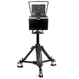 Ikan PT419W-TM-PEDESTAL 19-Inch Widescreen Teleprompter with Talent Monitor, Pedestal, and Dolly Turnkey