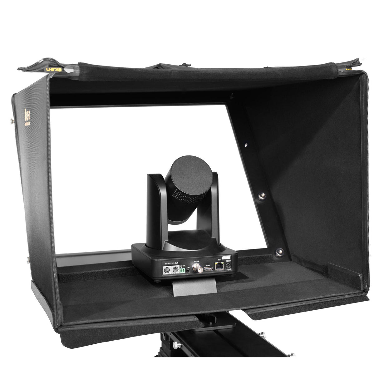 Ikan PT419W-PTZ-TM-TK 19-Inch PTZ Teleprompter with Widescreen Monitor Talent and Travel Kit