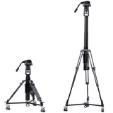 Ikan PT419W-TM-MPEDESTAL 19-Inch Widescreen Teleprompter with Talent Monitor, Motorized Pedestal, and Dolly Turnkey