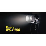 Ikan WS-F150 150W 5600K White Star Fresnel LED Light with DMX, 6-Inch