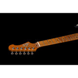 Jet Guitars JS-300 Mini Roasted Maple Electric Guitar, Black Finish