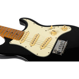 Jet Guitars JS-300 Mini Roasted Maple Electric Guitar, Black Finish