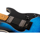 Jet Guitars JS-450 BLB Electric Guitar, Blue Burst Finish