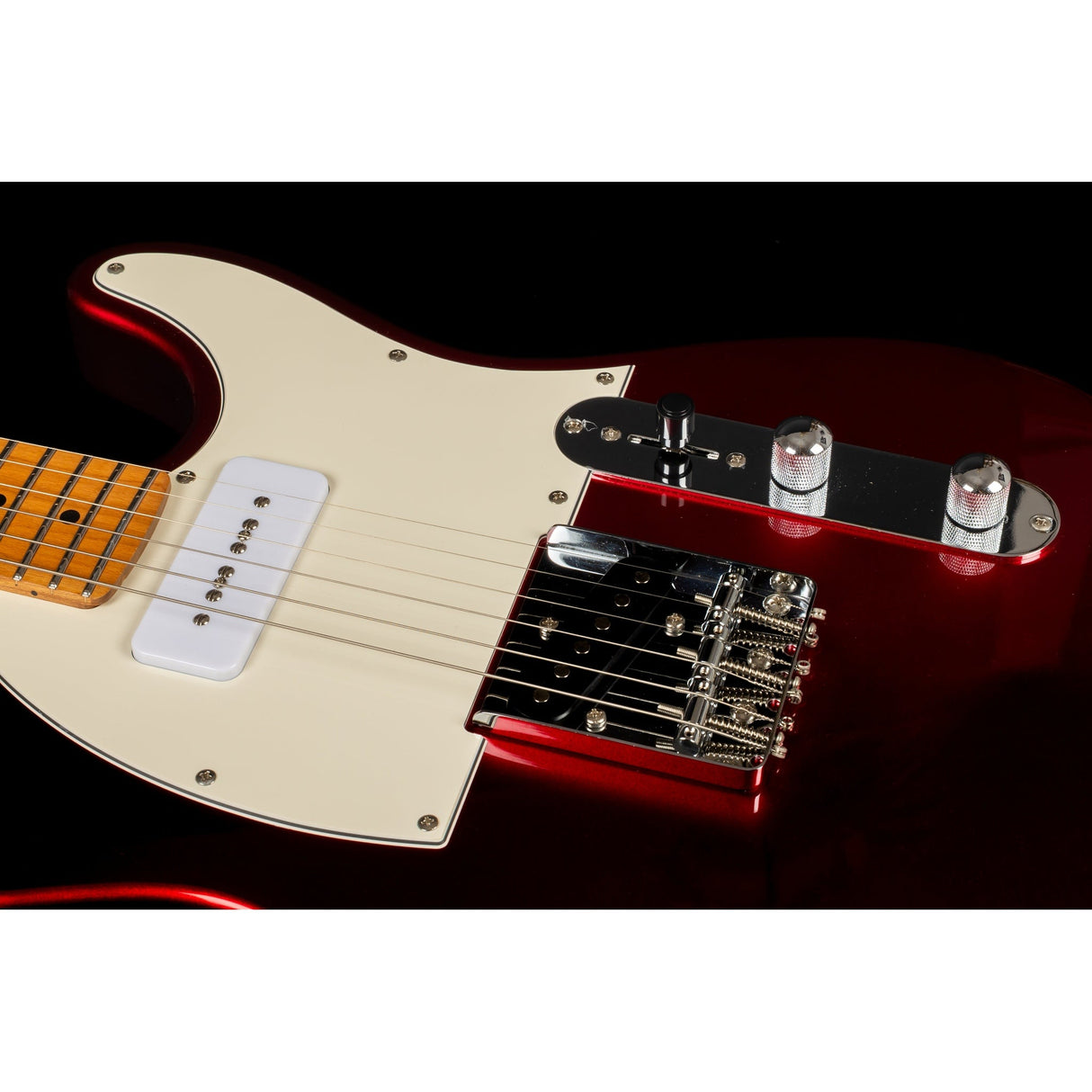 Jet Guitars JT-300 CAR P90 Electric Guitar, Candy Red Finish
