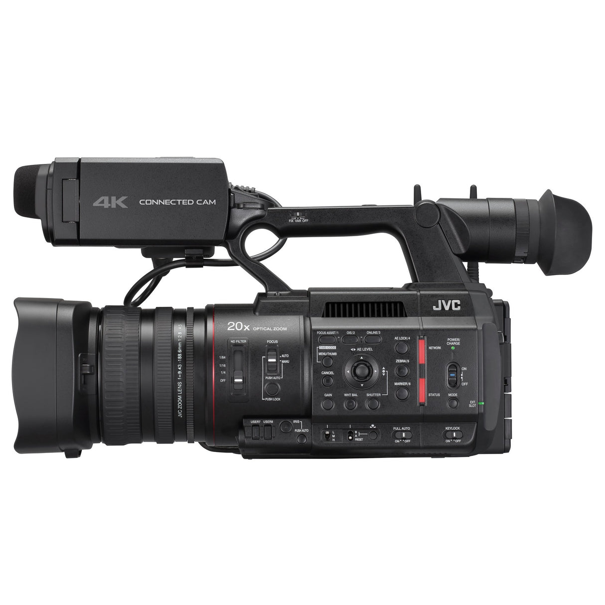 JVC GY-HC550UN CONNECTED CAM Handheld 4K 1-Inch Broadcast Camcorder