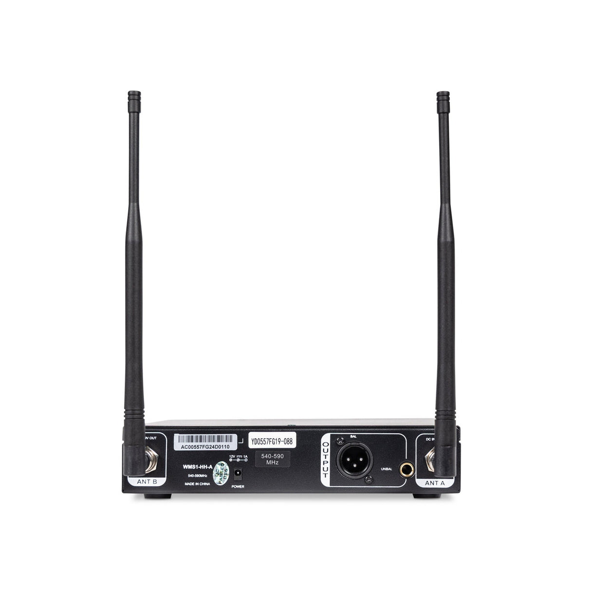 Pure Resonance Audio Gymnasium PA System with (2) P115 15-Inch Passive PA Speakers, RMA500BT 500W Rack Mount Bluetooth Mixer Amplifier, and WMS1-HH Wireless Handheld Microphone