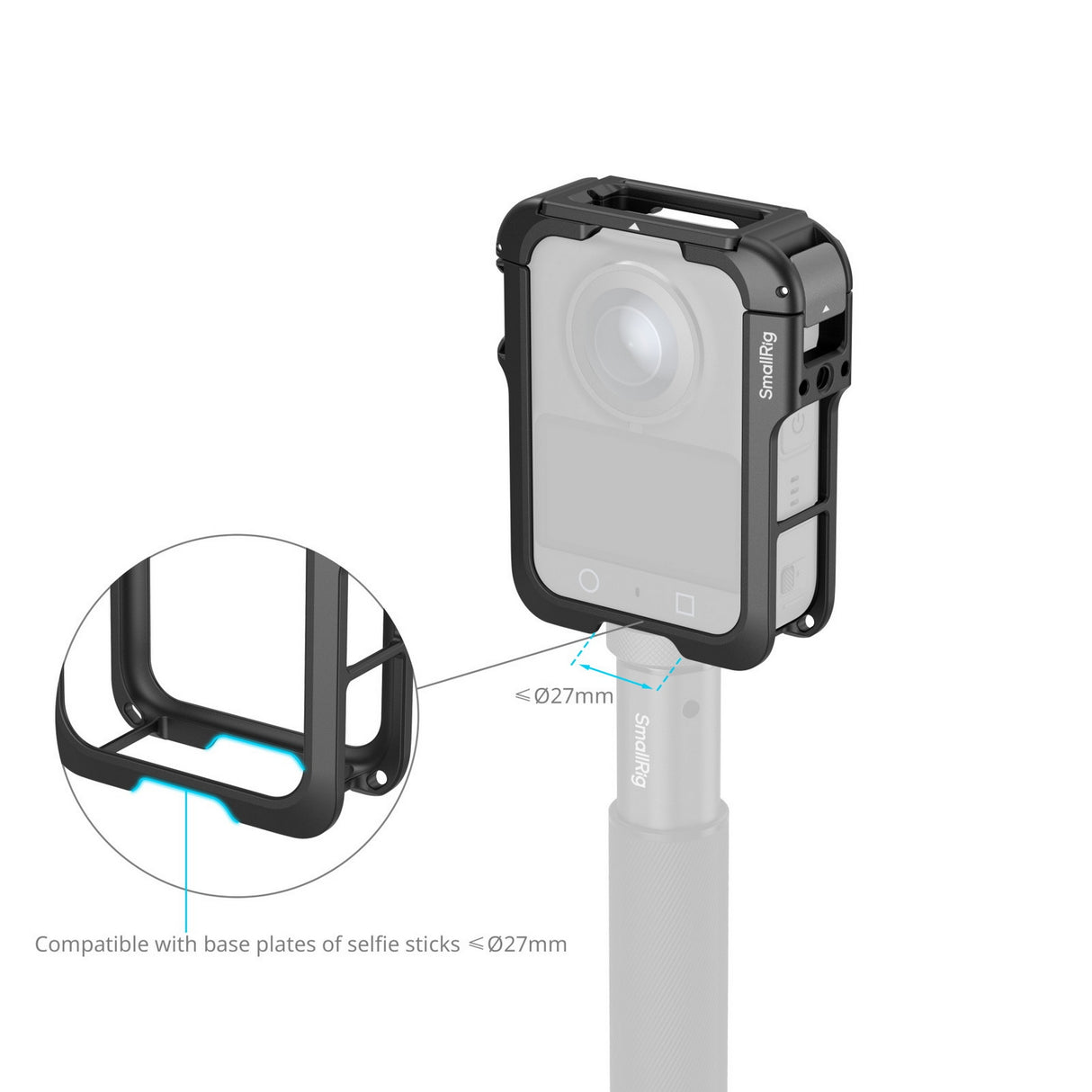 SmallRig 5704 Cage for DJI Osmo 360 Action Camera