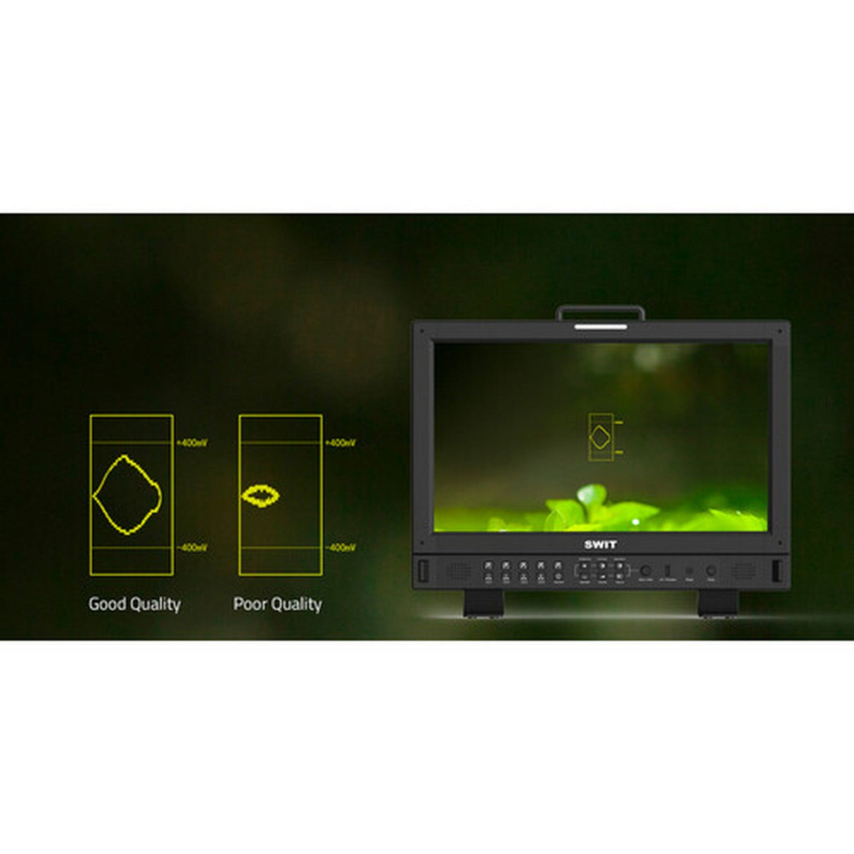 SWIT BM-U175 / BM-U245 4K/8K 12G-SDI Studio Monitors